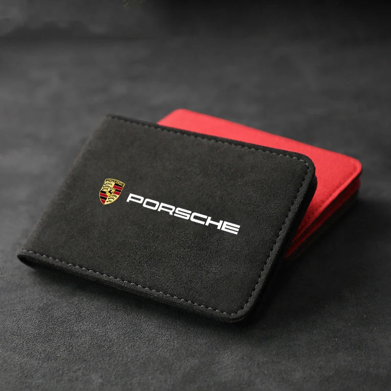 Billetera PU de cuero Porsche