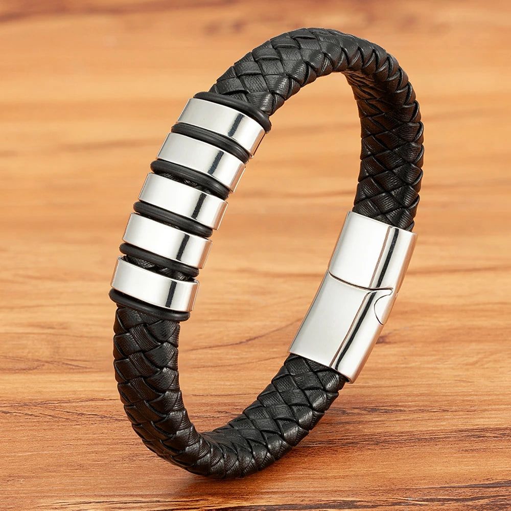 Herren -Lederarmband - mutig, stilvoll und langlebig