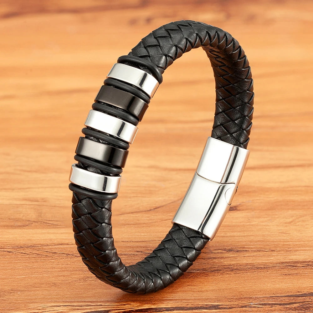 Bracelet en cuir masculin - Audacieux, élégant et durable