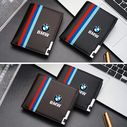 Billetera de cuero para hombres BMW 