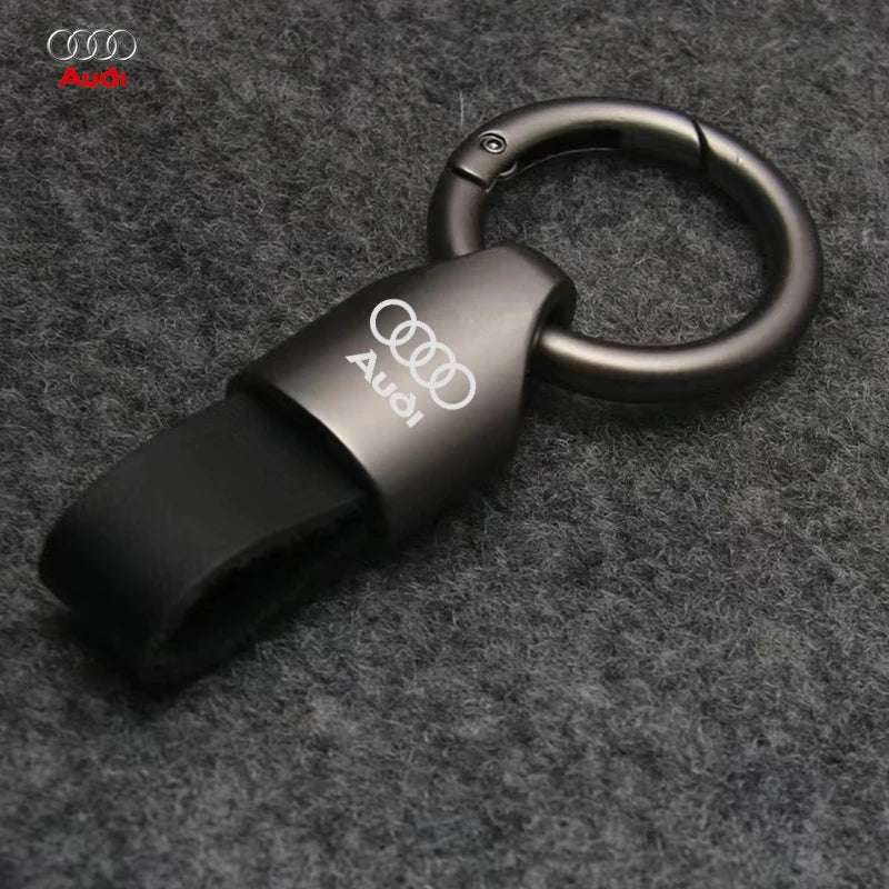 Audi Leather Metal Fashion Keychain