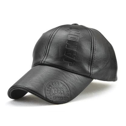 Casquette de baseball en cuir masculin - classique et durable