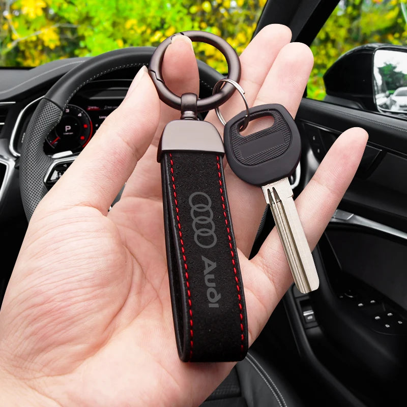 Audi Suede Keychain 