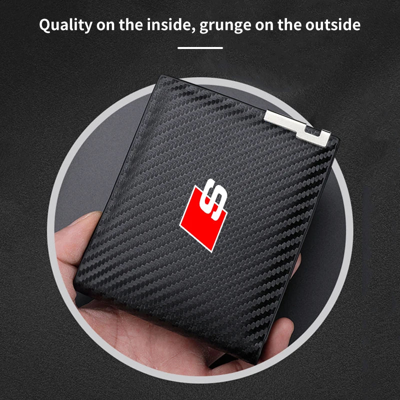 Audi Sline Carbon Fiber Wallet