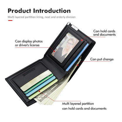 Car Mounted Men's Short Wallet