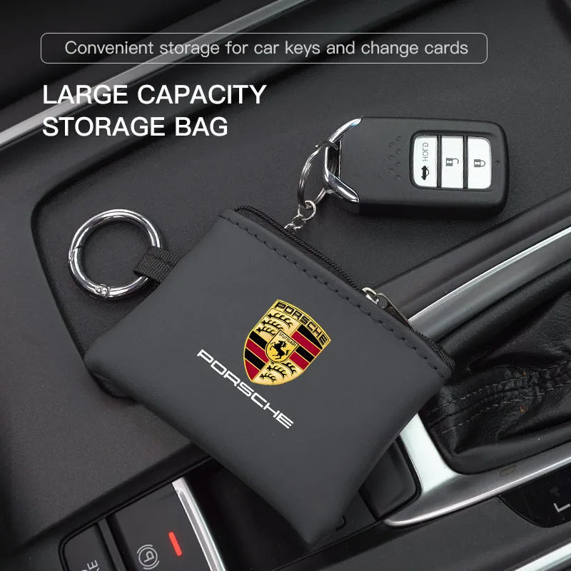 Porsche Keyring Bag Leather Wallet 