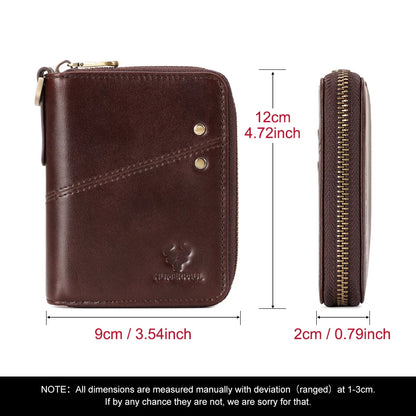 Luxury Leather Zipper Wallet