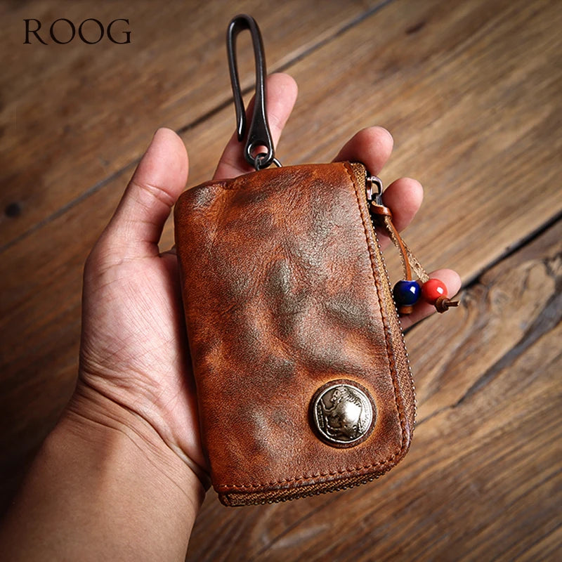 Vintage Leather Key Pouch