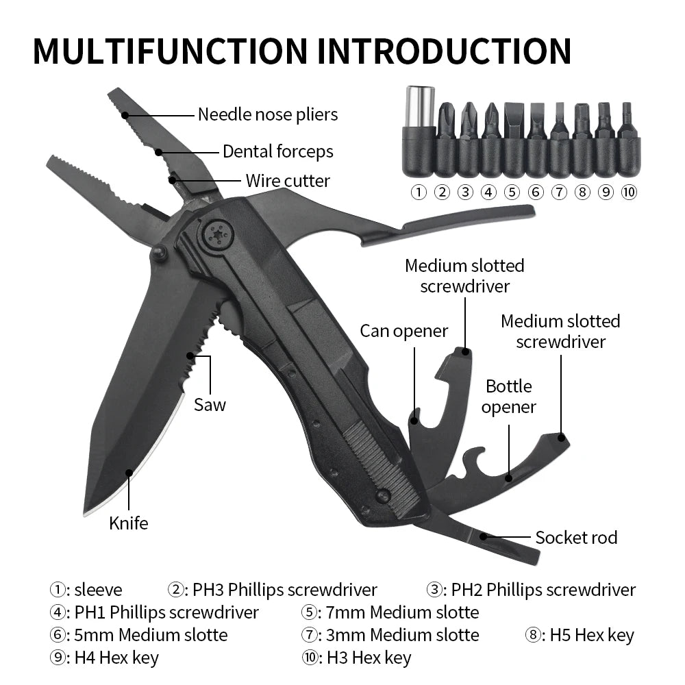 Faca multifuncional do exército