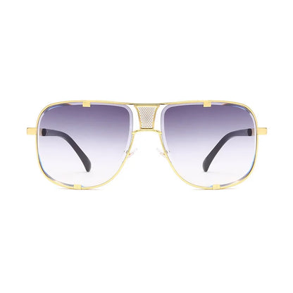 Luxury Gold Aviator Sunglasses - Bold Elegance with Gradient Lenses