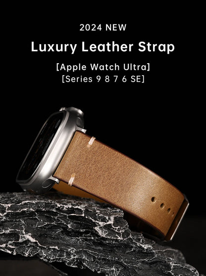 Sangle en cuir de luxe pour Apple Watch