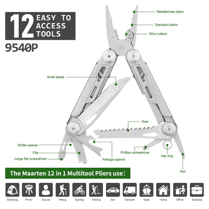 Maarten 12-in-1 Multitool Pliers 