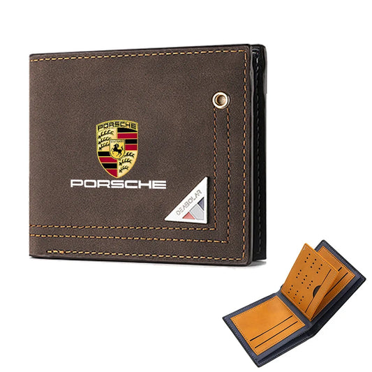 Porsche-Inspired Leather Wallet 