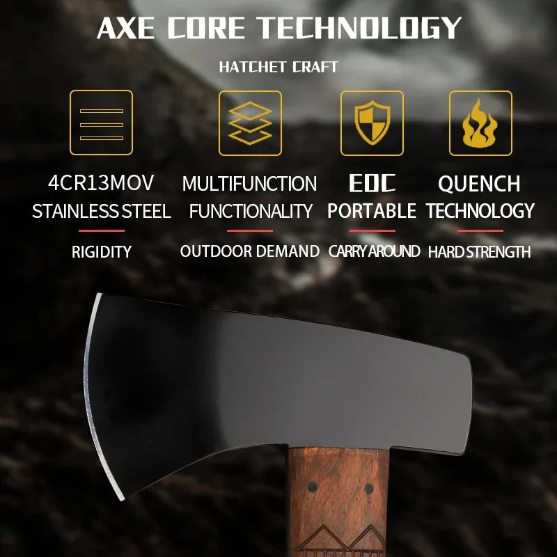 EDC Portable Axe - Herramienta de supervivencia al aire libre definitiva