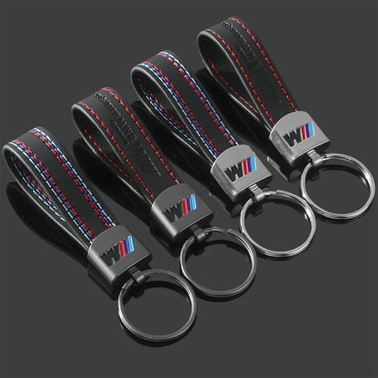 BMW Leather Keychain 