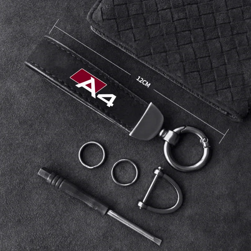 Audi Suede Keychain 