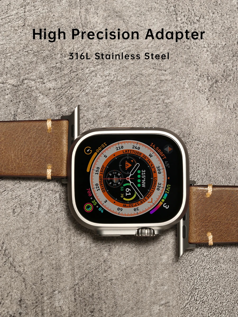 Sangle en cuir de luxe pour Apple Watch