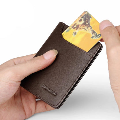 Ultra-Slim Leather Card Holder