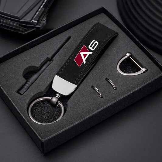 Audi Suede Keychain 