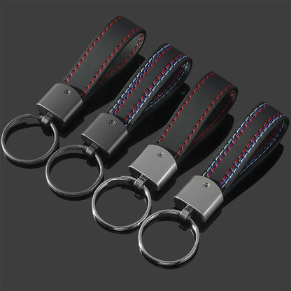 BMW Leather Keychain 