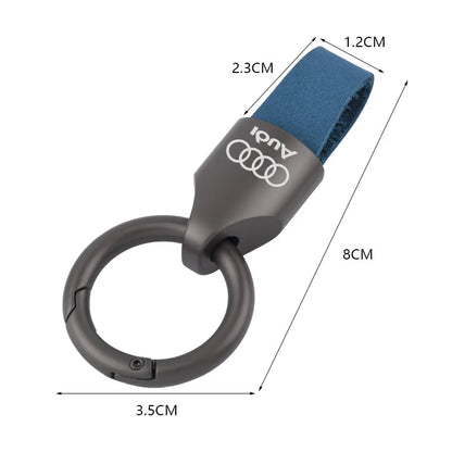 Audi Leather Metal Fashion Keychain