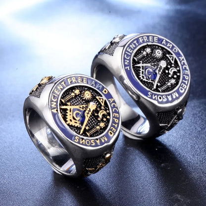 Masonic Ring – Titanium Steel