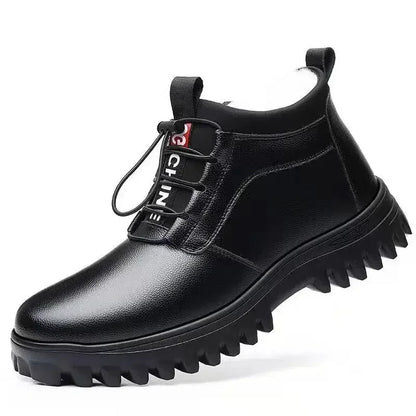 Chaussures en cuir hivernal masculin - Nouvelle mode confortable anti-glissement