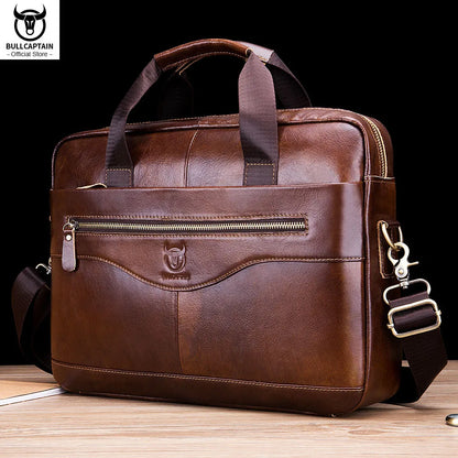 Bullcaptain Leather Briefcase