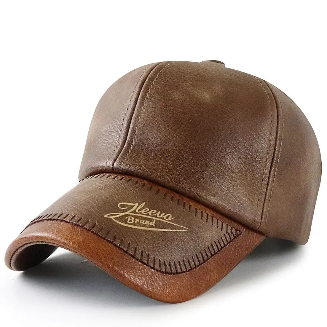 Vintage Leather Baseball Cap