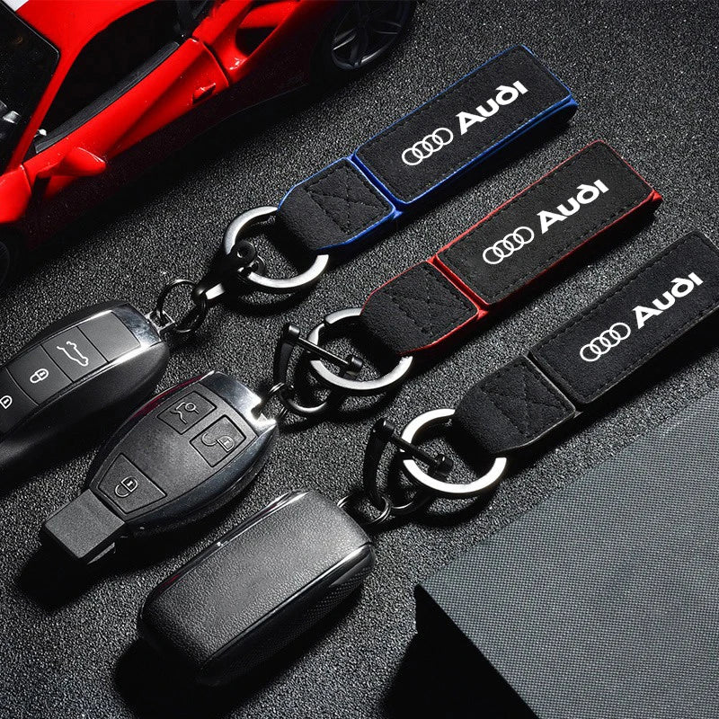 Audi High Quality Suede Keychain Collection