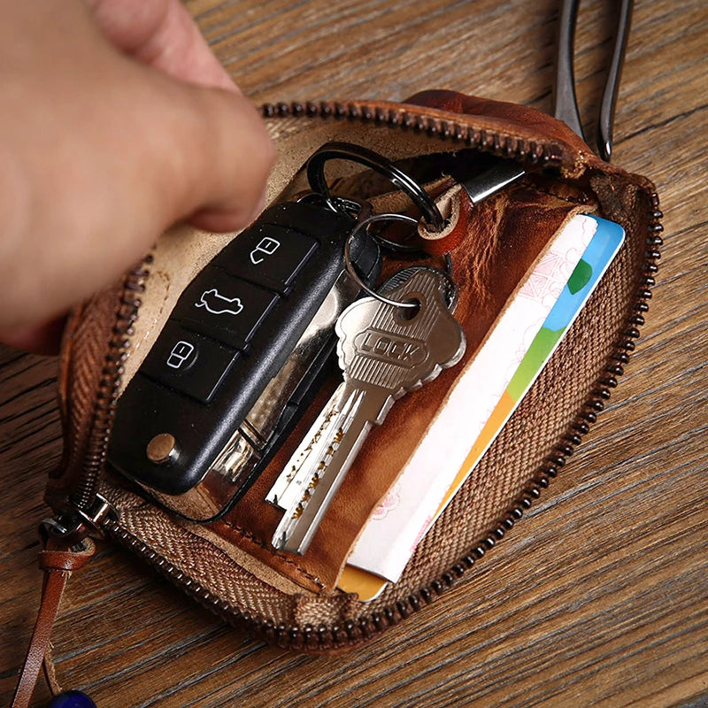 Vintage Leather Key Pouch