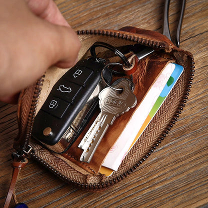 Vintage Leather Key Pouch