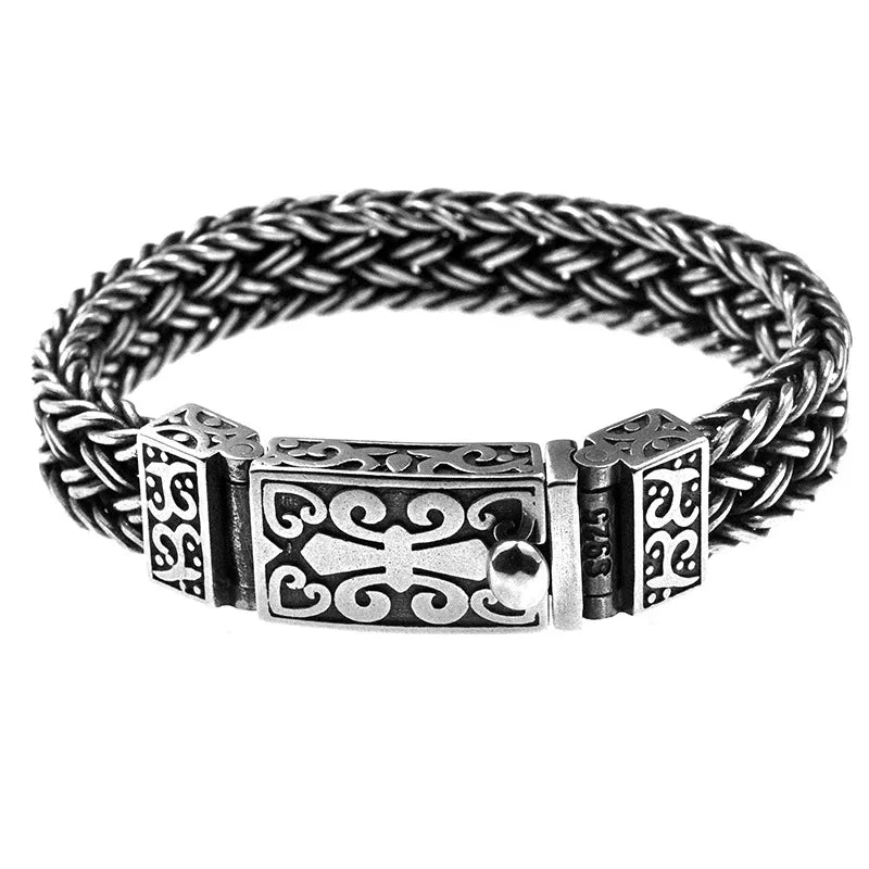 Pulsera trenzada para hombres vintage