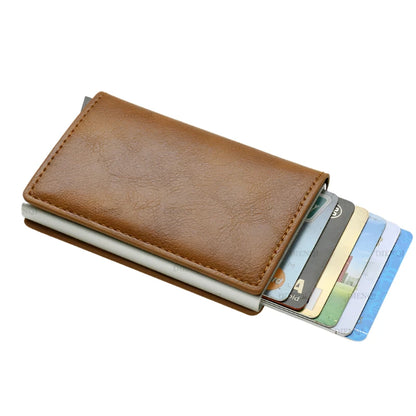 RFID Blocking Leather Card Holder Wallet