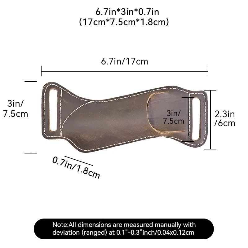 Genuine Leather Case Sheath for Outdoor Tools 