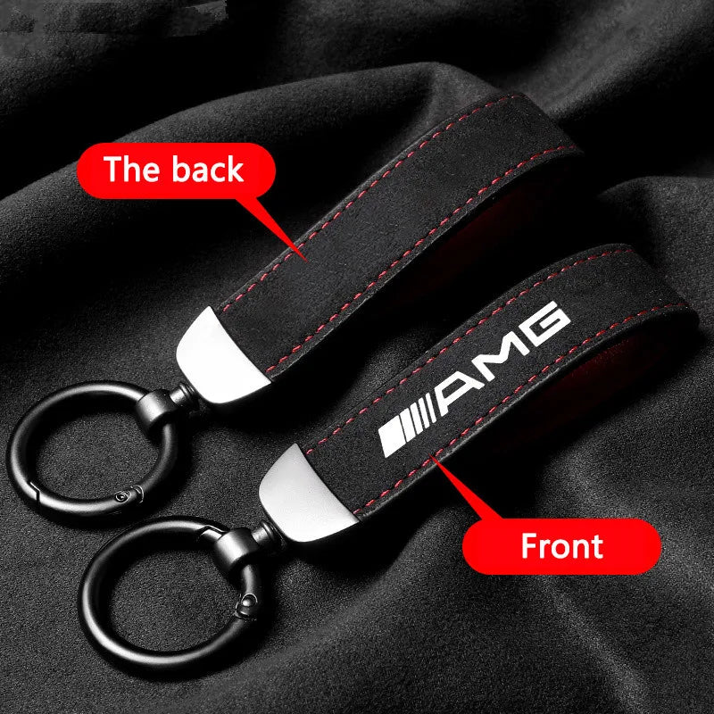 Mercedes AMG Suede Keychain 