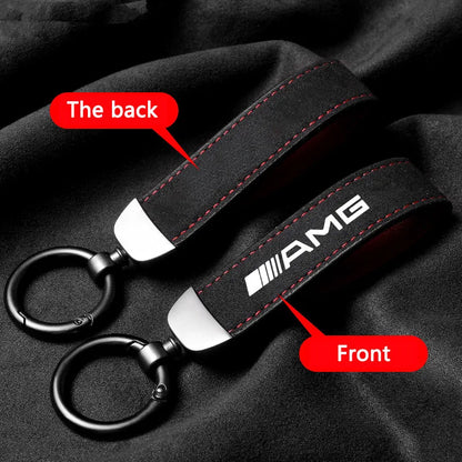 Mercedes AMG Suede Keychain 