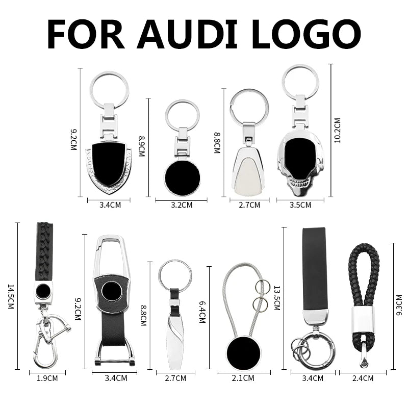 Audi 3D Metal Keychain Collection 