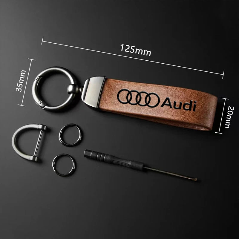 Keychain de couro Audi 