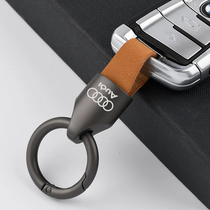 Audi Leather Metal Fashion Keychain