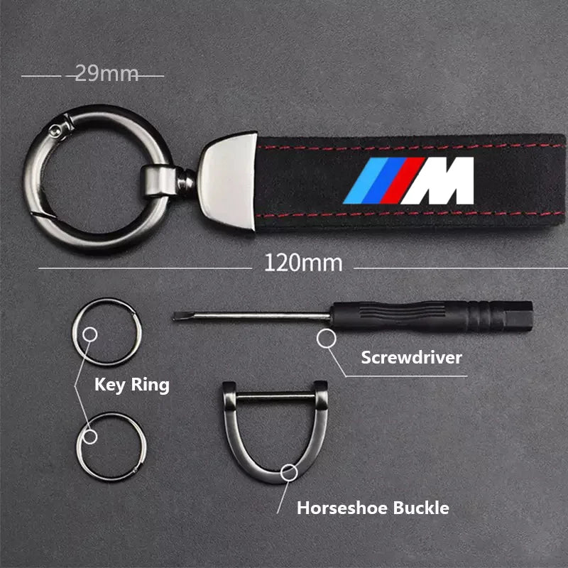 BMW M Suede Keychain 