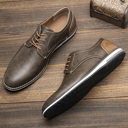 Chaussures oxford en cuir décontracté pour hommes