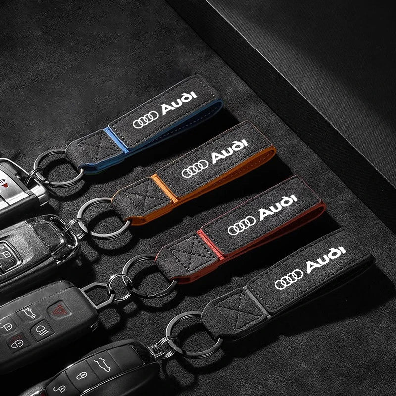 Audi High Quality Suede Keychain Collection