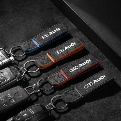 Audi High Quality Suede Keychain Collection