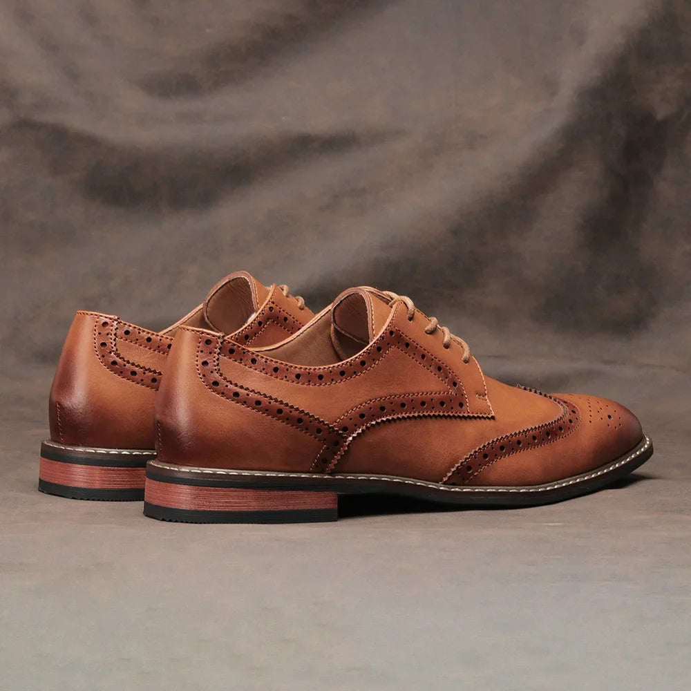 Chaussures oxford de Brogue pour hommes 