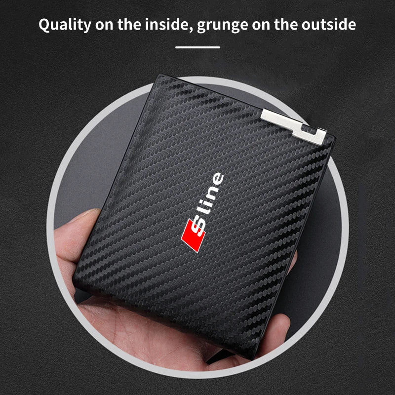 Audi S Line Carbon Fiber Wallet 