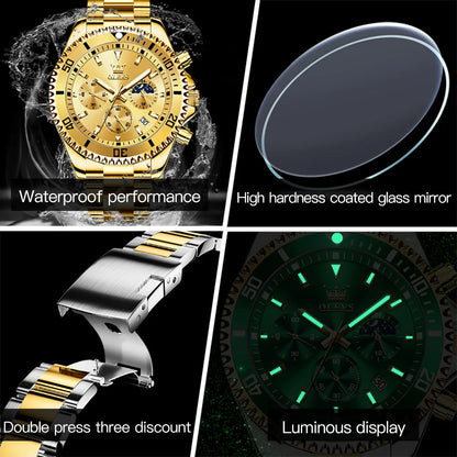 Relojes para hombres - clásico de lujo grande impermeable