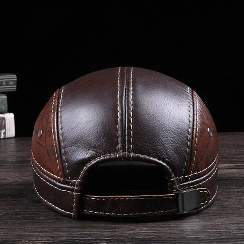 Premium Leather Vintage Baseball Cap