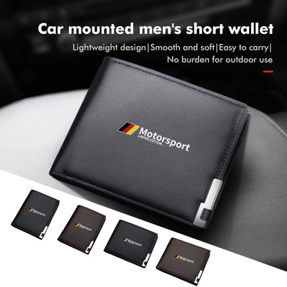 Car Mounted Men's Short Wallet