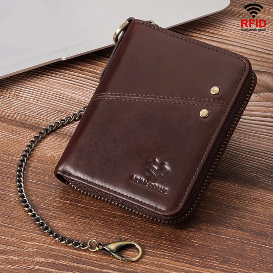 Luxury Leather Zipper Wallet